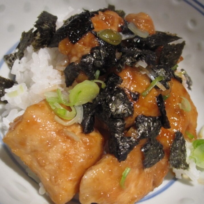 鶏胸肉と海苔の照り焼き丼